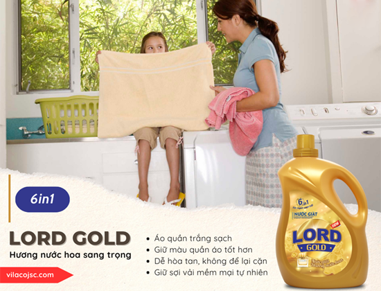 Nước giặt xả Lord Gold - Lựa chọn thông minh của người nội trợ