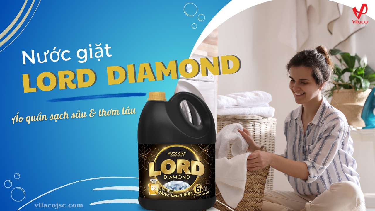 Nước giặt Lord Diamond hương nước hoa - 1 lần giặt xả cho cả ngày thơm