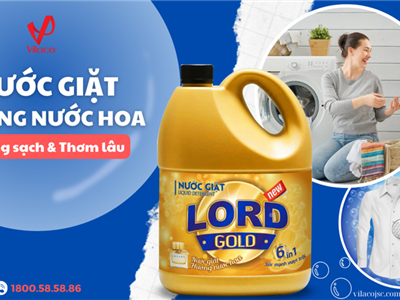 Nước giặt Lord Gold hương nước hoa - Giặt là mê