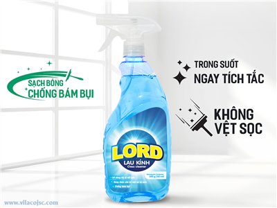 Nước lau kính Lord - Sạch bóng & chống bám bụi