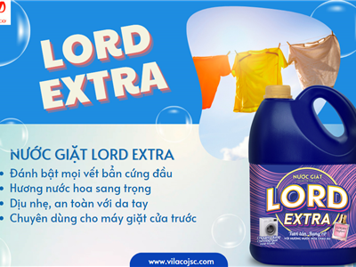 Chăm sóc áo quần gia đình toàn diện với nước giặt Lord extra