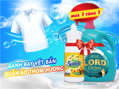 Đánh bay vết bẩn - Êm dịu làn da với nước giặt hương nước hoa Lord Delux