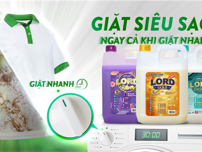 Nước Giặt Lord - Sạch Sâu Mạnh Mẽ, Dịu Nhẹ Cho Da Tay