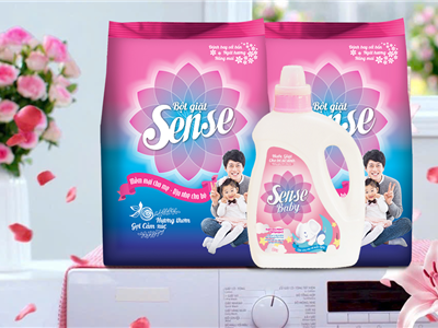 Bột Giặt Sense Hương Ngọt Ngào – Nâng Niu Từng Sợi Vải, Thơm Mát Cho Cả Gia Đình