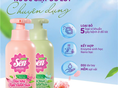 Vì sao nước giặt đồ lót Sen được nhiều chị em tin dùng?