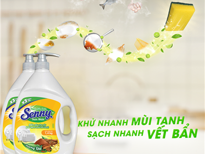 Nước rửa chén Senny – Sức Mạnh Thiên Nhiên Cho Chén Bát Sạch Bóng