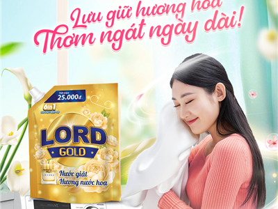 Không chỉ sạch vết bẩn — Nước Giặt Lord Gold còn lưu hương sang trọng cả ngày
