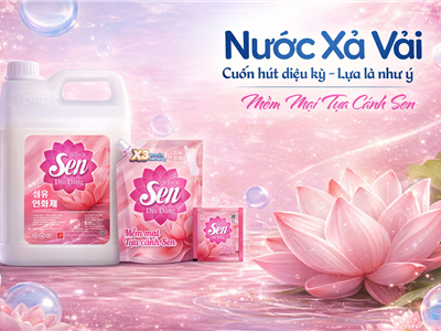 Nước Xả Vải Sen Dịu Dàng 3kg – Hương Nước Hoa Dịu Nhẹ, Thơm Lâu, An Toàn Cho Da Nhạy Cảm