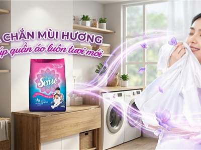 Bột Giặt SENSE Hương Thơm Gợi Cảm Xúc – Khi Việc Giặt Giũ Không Chỉ Là Làm Sạch