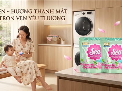 Giải Phóng Đôi Tay, Giữ Trọn Hương Thơm Thanh Mát Với Viên Giặt Xả Sen 2 Trong 1