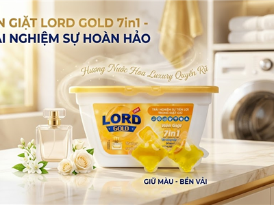 Viên Giặt Lord Gold Hương Nước Hoa – Bí Quyết Giữ Quần Áo Sạch Thơm Chuẩn Phong Cách Hiện Đại