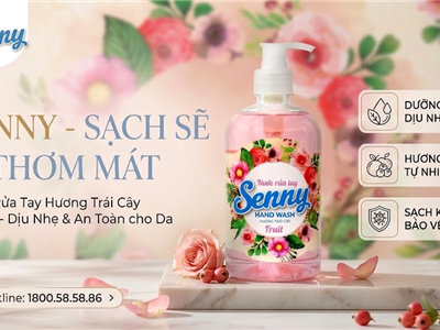 Đôi Tay Sạch Thơm Mỗi Ngày Cùng Nước Rửa Tay Senny Hương Trái Cây