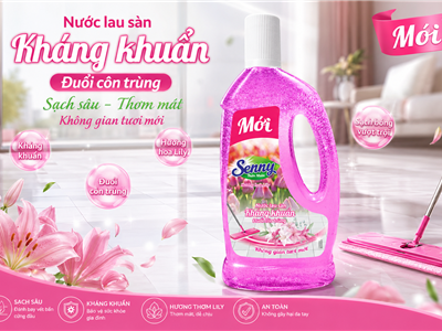 Trải Nghiệm Nước Lau Sàn Senny Hương Hoa Lily – Hương Thơm Thanh Lịch, Làm Sạch Hiệu Quả
