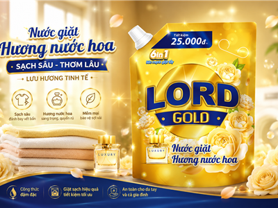 Review Nước Giặt Lord Gold Hương Nước Hoa: Đỉnh Cao Sạch Sâu Và Lưu Hương Sang Trọng