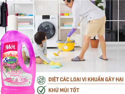 Nước lau sàn Senny hương hoa lily - Sạch sáng bóng, hương thơm mát