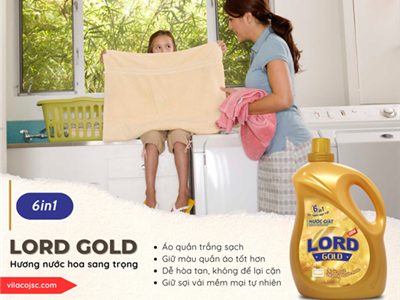 Nước giặt xả Lord Gold - Lựa chọn thông minh của người nội trợ