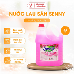 Nước lau sàn Senny hương hoa Lily 3.8 kg