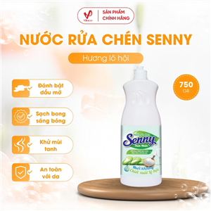 Nước Rửa Chén Senny Thiên Nhiên Tinh Chất Lô Hội 750g