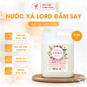 Nước Xả Làm Mềm Vải LORD Hương Đắm Say 9.36kg