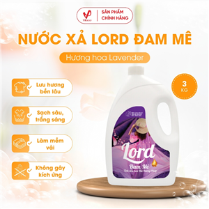 Nước Xả Vải Lord Hương Đam Mê Tinh Dầu Hoa Oải Hương Lavender Pháp 3kg