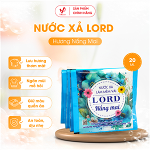 Nước Xả Làm Mềm Vải LORD Hương Nắng Mai Gói Nhỏ 20g