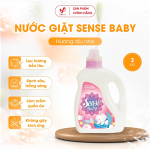 Nước Giặt Cho Bé Sơ Sinh SENSE BABY 3Kg