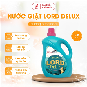 Nước Giặt Xả Vải Lord Delux Hương Nước Hoa Pháp 3.2Kg