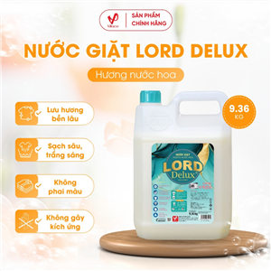 Nước Giặt Xả Vải Lord Delux Hương Nước Hoa Pháp 9.36 Kg