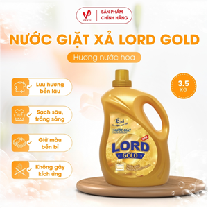 Nước Giặt Xả Vải LORD Gold Dạng Can 3.5kg