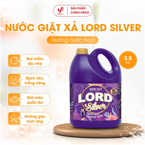 Nước Giặt Xả Vải Lord Silver Hương Nước Hoa 3.5kg