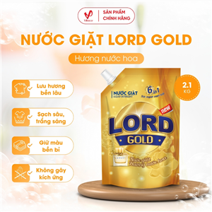 Nước Giặt Xả Vải Lord Gold Hương Nước Hoa Túi 2.1kg