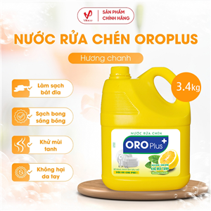 Nước Rửa Chén Oroplus Hương Chanh 3.4kg